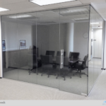 Webb walls Commercial Interior Glass. and Demountable walls . Tempered Glass. Skyler Glass - Conference Room