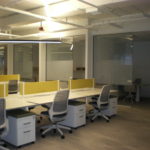 Webb Walls Commercial interior glass and demountable walls. Tempered Glass. Skyler Glass
