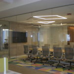 Webb Walls Commercial interior glass and demountable walls. Tempered Glass. Skyler Glass